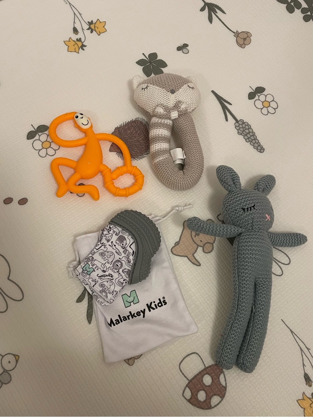 Unisex baby toys knit toys and chew toys